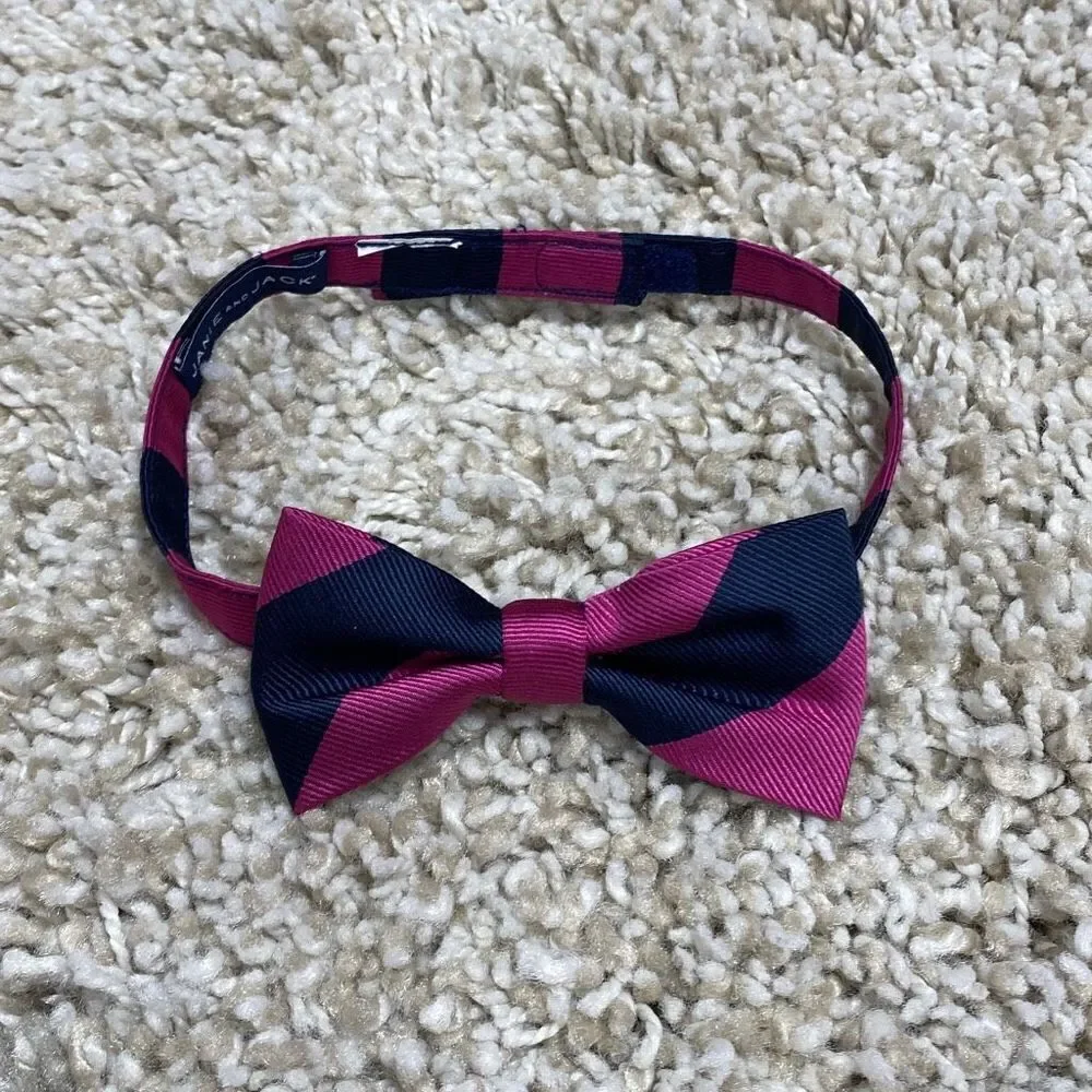 Janie And Jack Navy and Pink Bow Tie